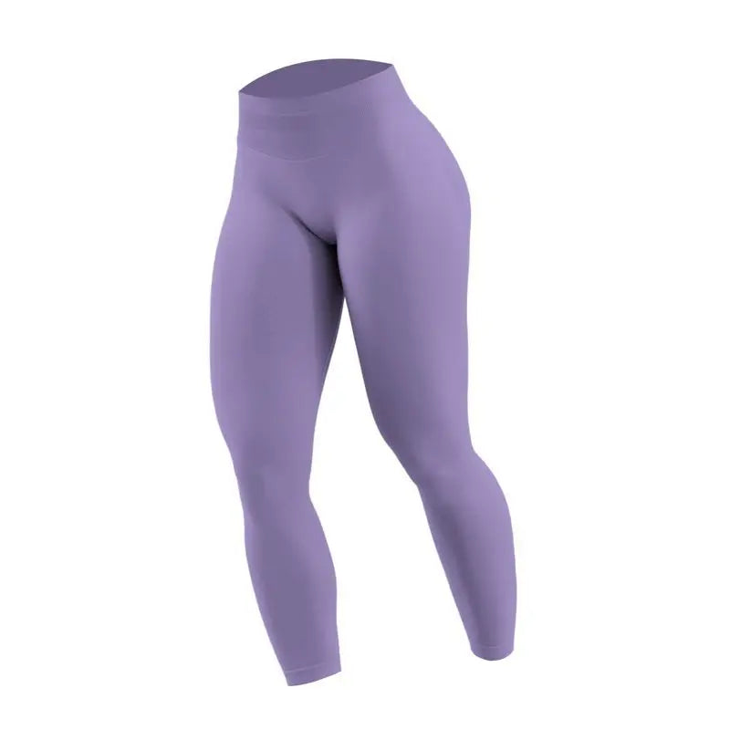 Wholesale Double-sided Danding Solid Seamless High Waisted Women Breathable Fitness Yoga Leggings