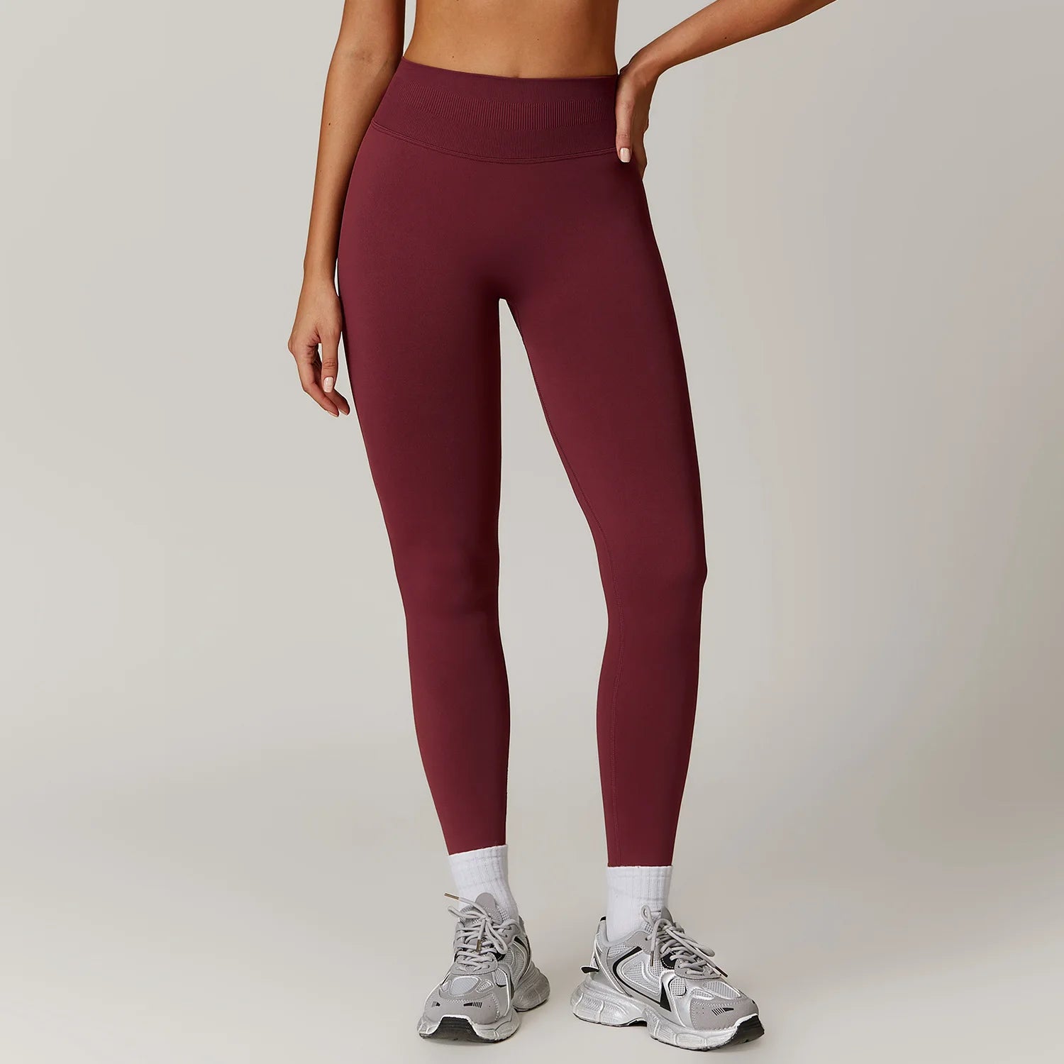 Custom Logo Women's XXL Strapless Fitness Legging Compression Stretchy Soft Comfort Quick Drying Butt Lifting Leggings