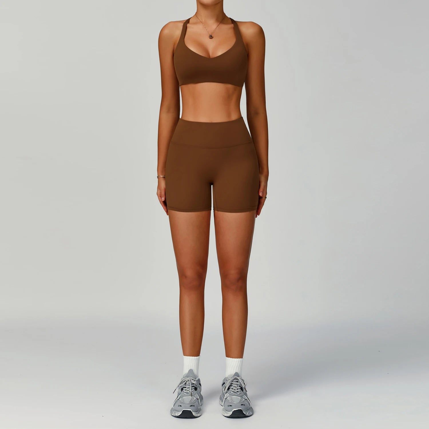 Custom Women's Yoga Set Eco-friendly Recycled High Waist Yoga Leggings Set Tight-fitting Sports Outfit Outdoor Running Set