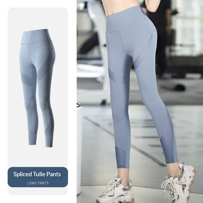 Fashion Design Beauty Back Women Long Sleeve With Thumb Hole Seamless Yoga Sets Yoga Leggings Sets Fashion Sport Fitness Clothes