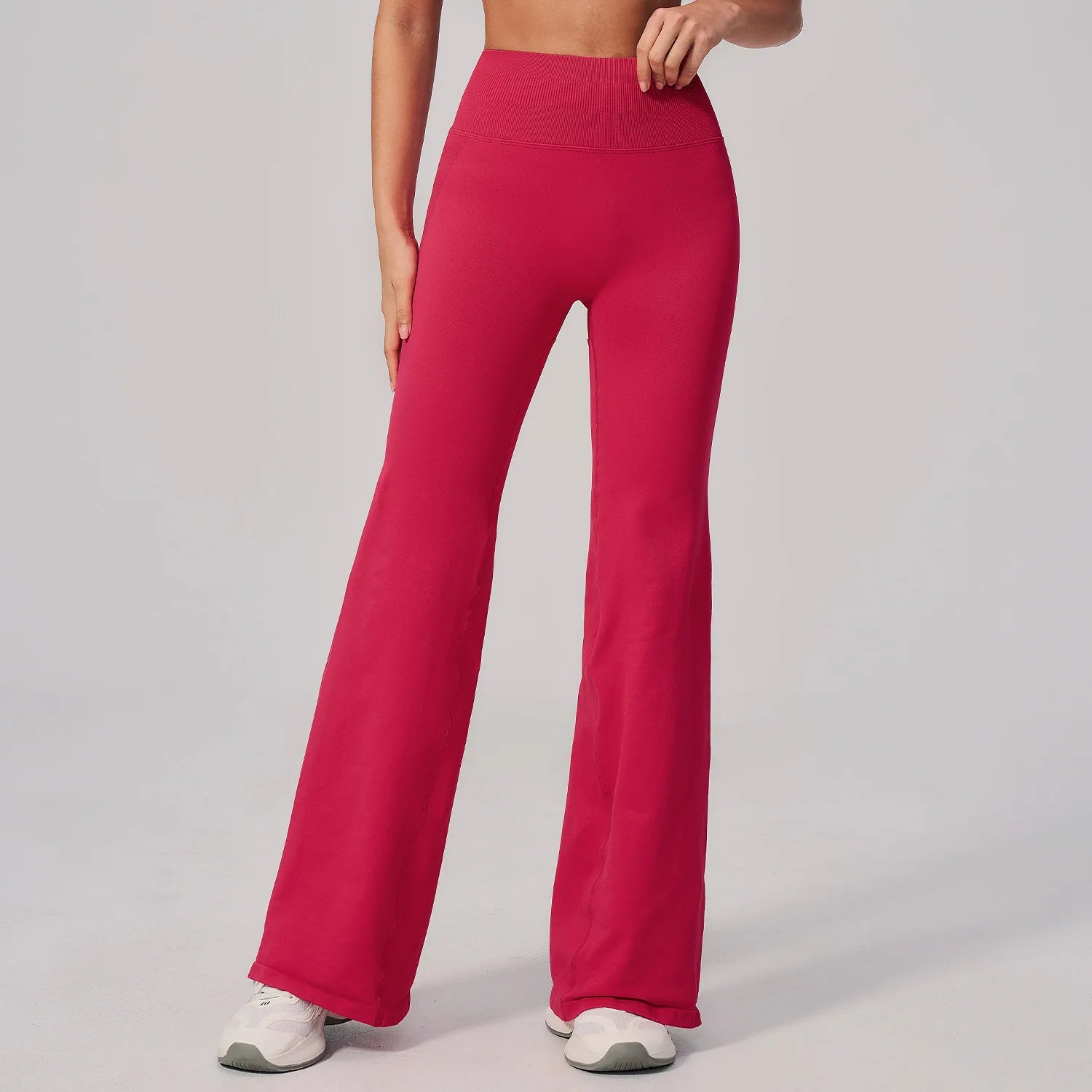 Women's Seamless Comfortable High Waist Tight Sports Pants Color Contrast Naked Feel for Running Fitness Leggings Seamless Pants