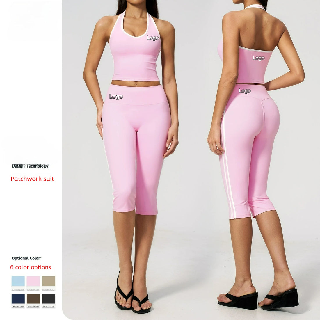 Factory Women's Custom Activewear Set Seamless Quick Dry Sexy Yoga Leggings and Bra Solid Pattern Outdoor Gym Fitness Wear