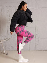 New Tie Dye Seamless High Waisted Workout Gym Fitness Leggings for Women Scrunch Butt Lifting Yoga Gym Athletic Pants