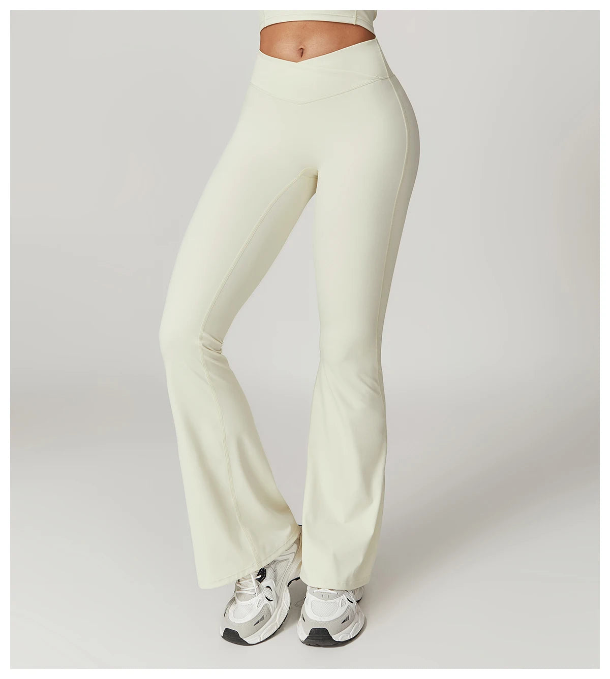 Wholesale Custom Recycled Breathable V Waist Scrunch Butt Flared Short Sleeve Shirt Tshirt Women Yoga Set