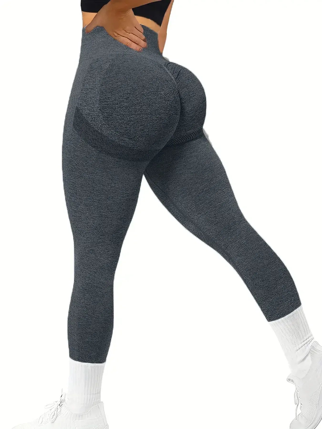 Custom Women High Waist Seamless Leggings Scrunch Butt Booty Lifting Yoga Pants Tummy Control Gym Workout Leggings