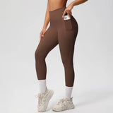 Wholesale Seamless Yoga Leggings High Waist Push up Sport Gym Apparel for Women Female Butt Scrunch Workout Legging with Pocket