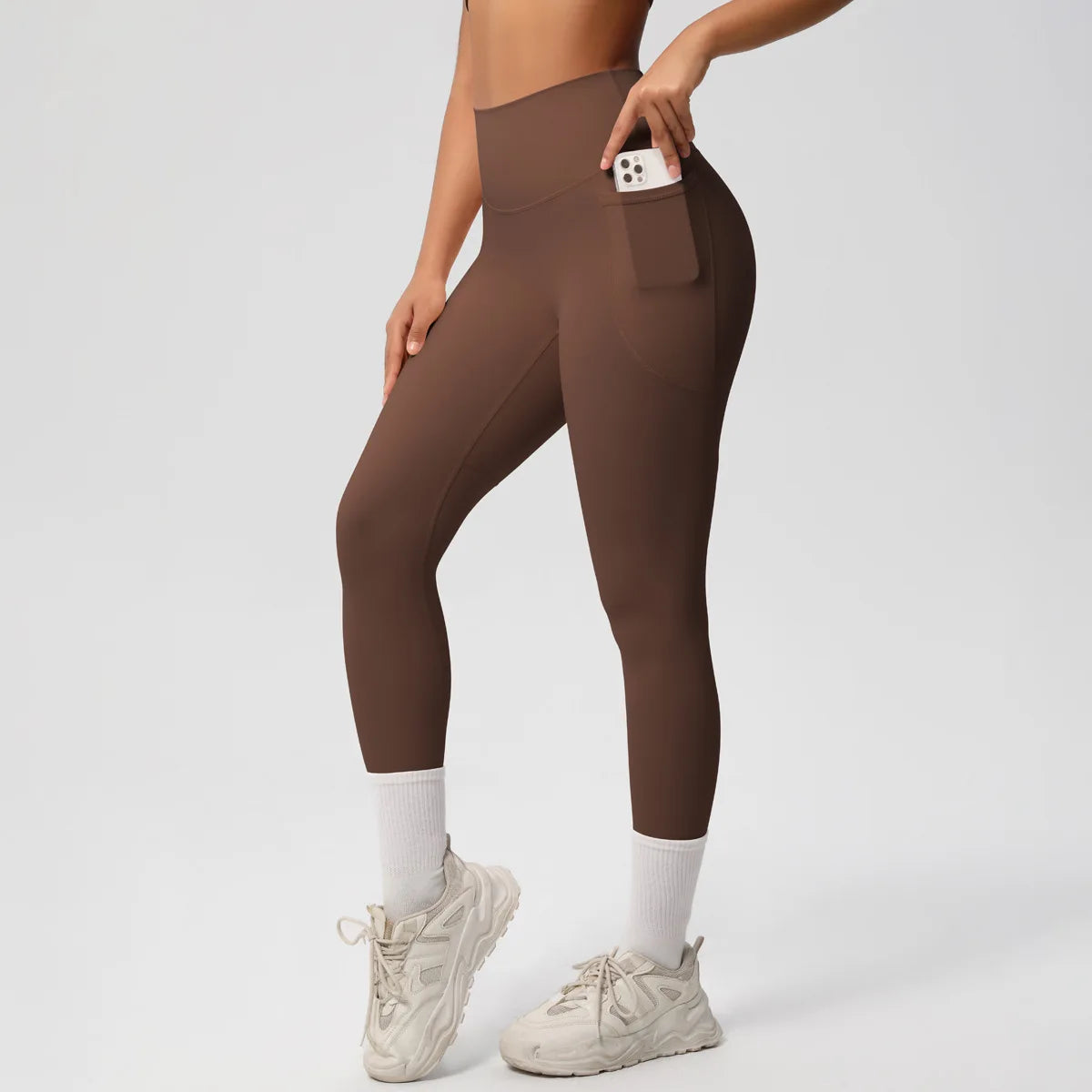 Wholesale Seamless Yoga Leggings High Waist Push up Sport Gym Apparel for Women Female Butt Scrunch Workout Legging with Pocket