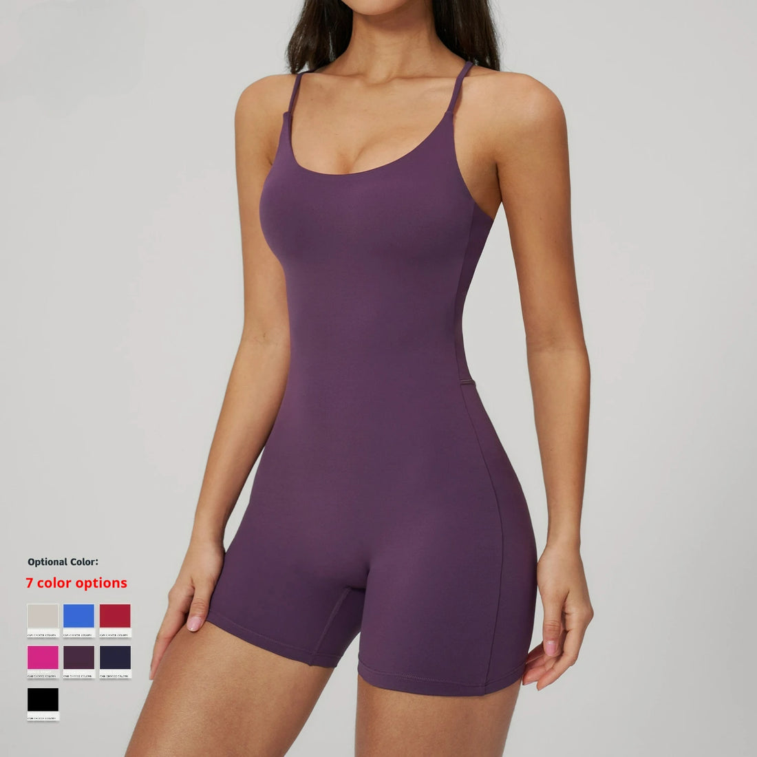 Women's Summer Jumpsuit New Fitness Yoga Breathable Active Stretch Workout Wear Gym Apparel V-neck Nylon Spandex Custom