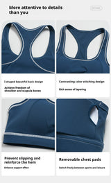 Yoga Tank Top Women Contrast Stitching Built-in Bra Racerback Gym Wear Seamless Workout Sports Vest