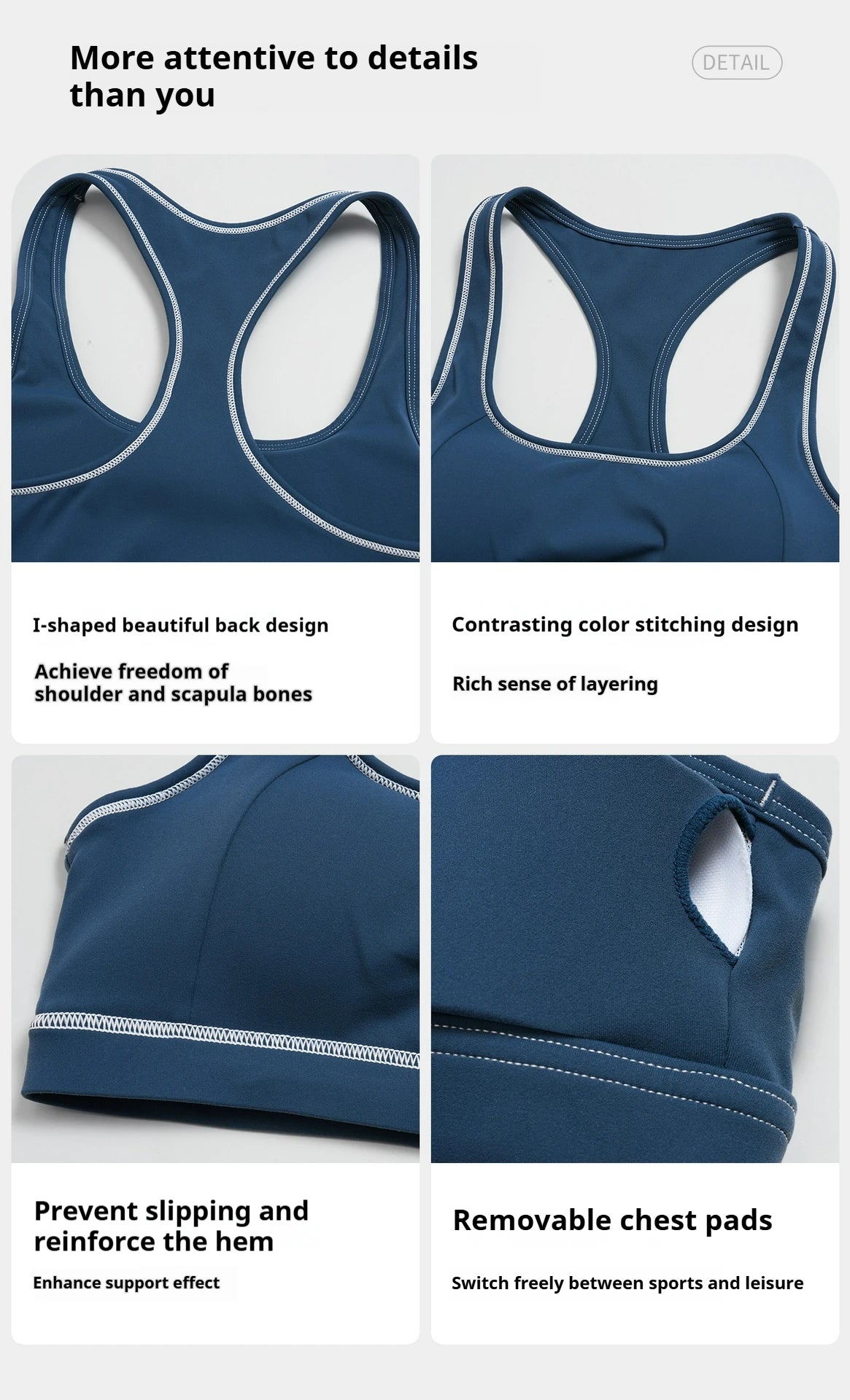Yoga Tank Top Women Contrast Stitching Built-in Bra Racerback Gym Wear Seamless Workout Sports Vest