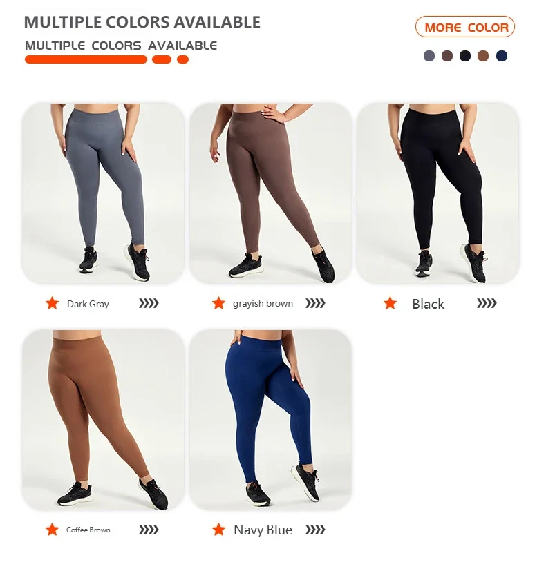 Plus Size Lightweight Yoga Leggings Hip Lift Brushed High Waist Sports Gym Fitness Pants with Print LOGO