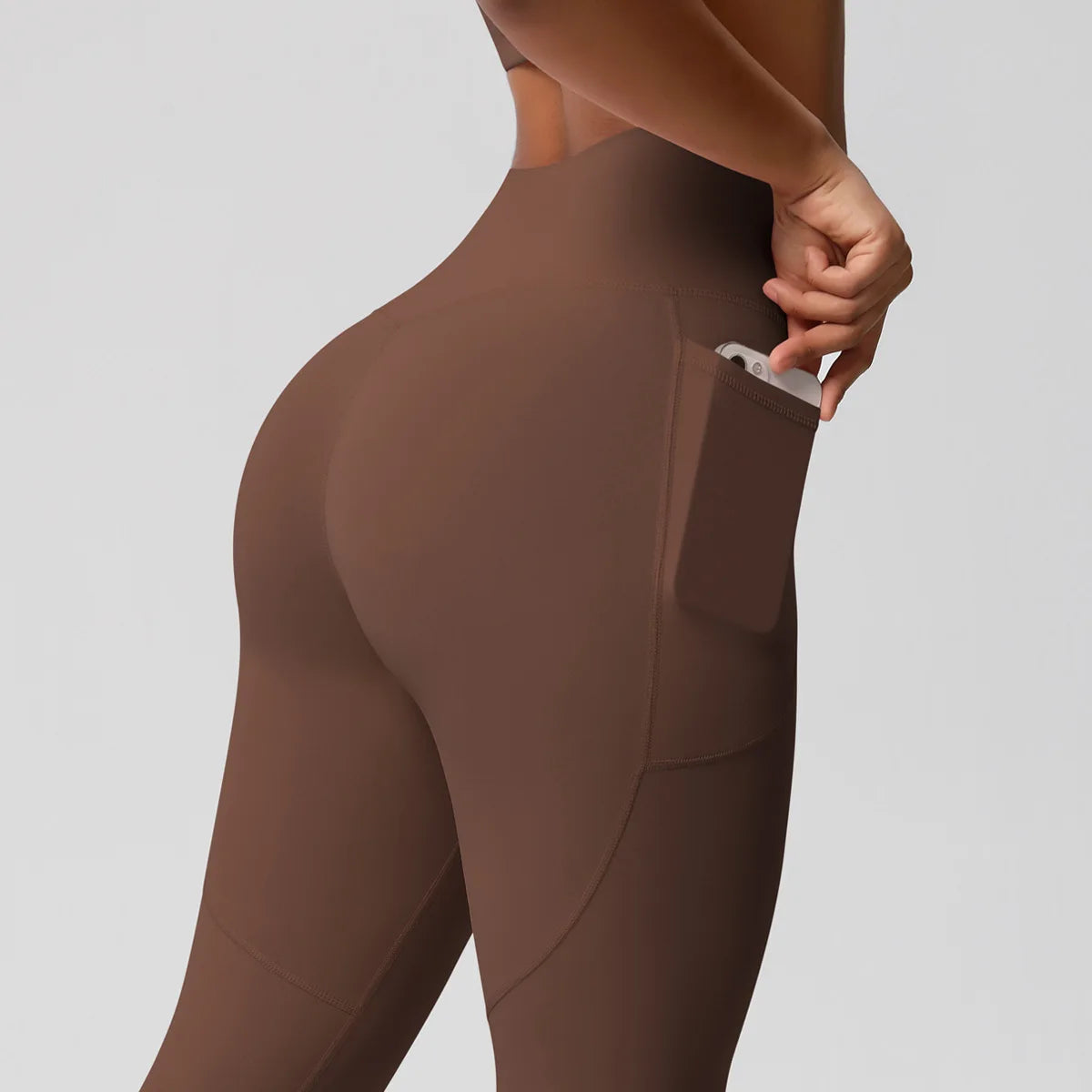 Wholesale Seamless Yoga Leggings High Waist Push up Sport Gym Apparel for Women Female Butt Scrunch Workout Legging with Pocket