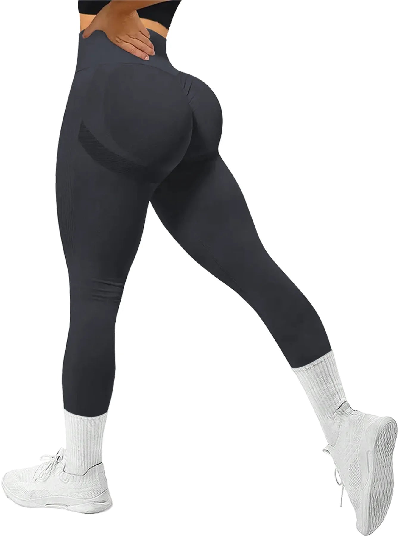 Custom Women High Waist Seamless Leggings Scrunch Butt Booty Lifting Yoga Pants Tummy Control Gym Workout Leggings
