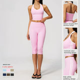Factory Women's Custom Activewear Set Seamless Quick Dry Sexy Yoga Leggings and Bra Solid Pattern Outdoor Gym Fitness Wear