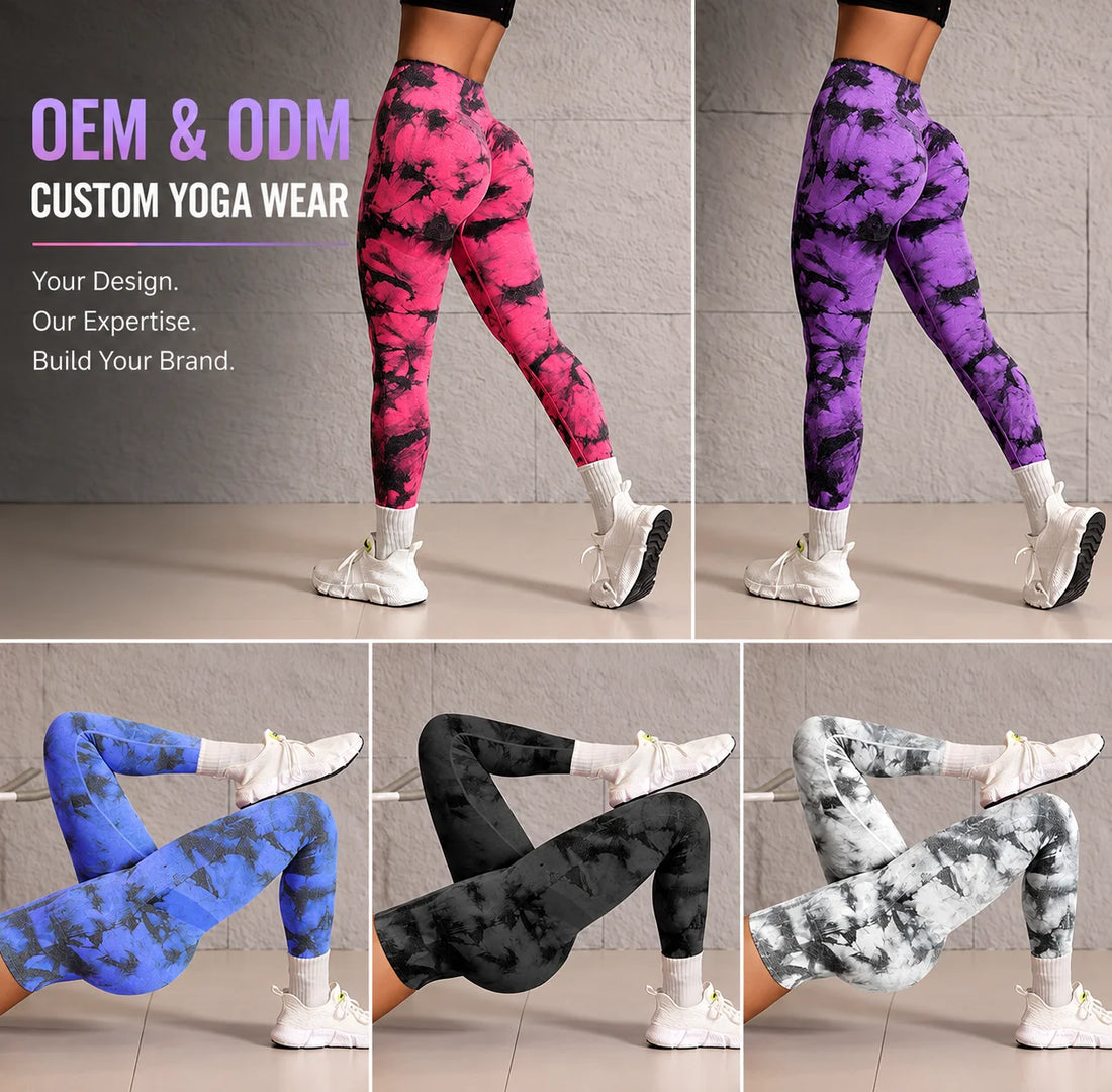 New Tie Dye Seamless High Waisted Workout Gym Fitness Leggings for Women Scrunch Butt Lifting Yoga Gym Athletic Pants