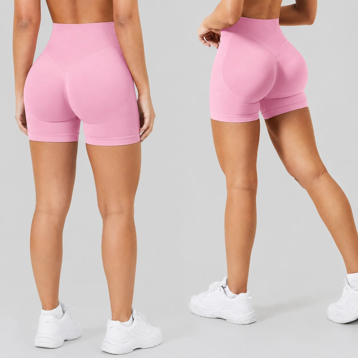 Women's High Waist Seamless Yoga Shorts Butt Lift Fitness  Quick Dry Pants Scrunch Butt Workout Booty Essentials Shorts