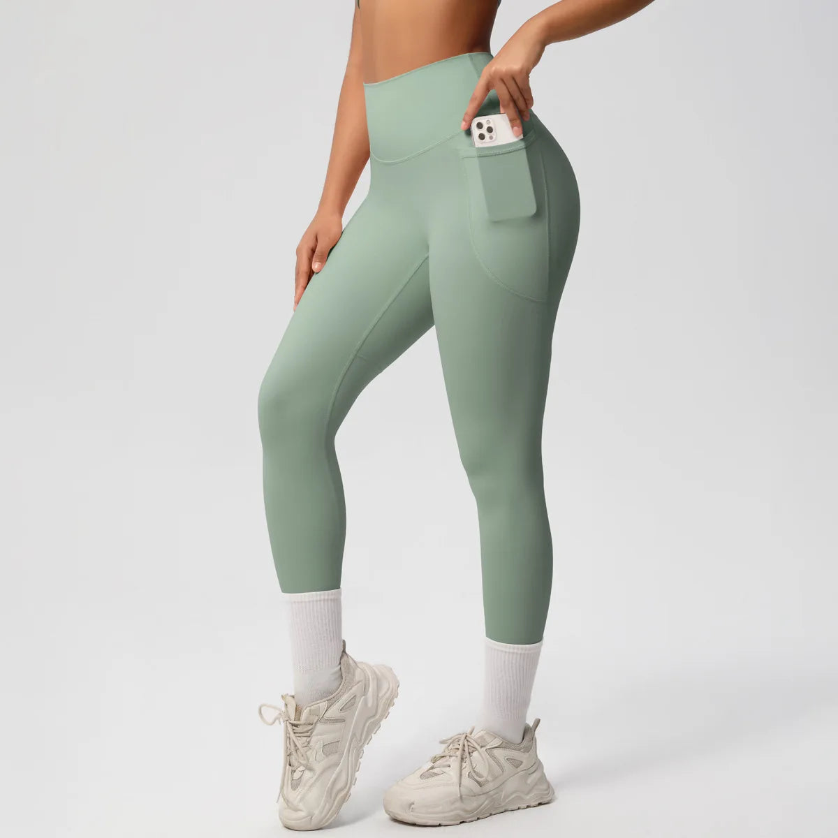 Wholesale Seamless Yoga Leggings High Waist Push up Sport Gym Apparel for Women Female Butt Scrunch Workout Legging with Pocket