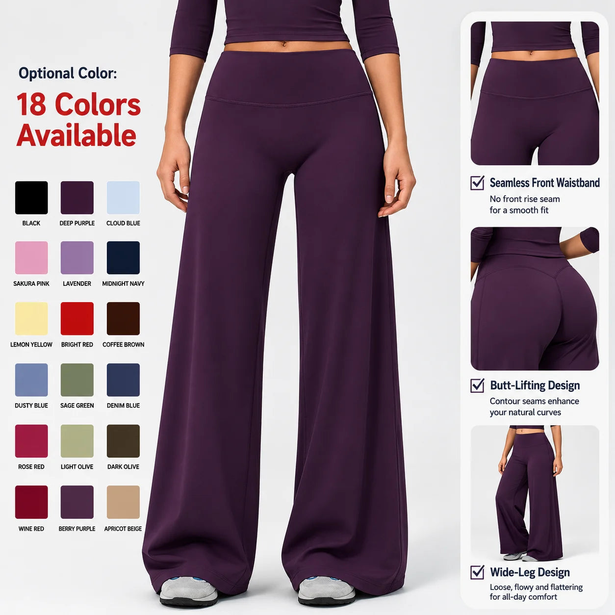 Custom High Waist Full LengthYoga Flare Leggings Compression Fitness Flare Pants Women Butt Lift Sports Gym Yoga Pants