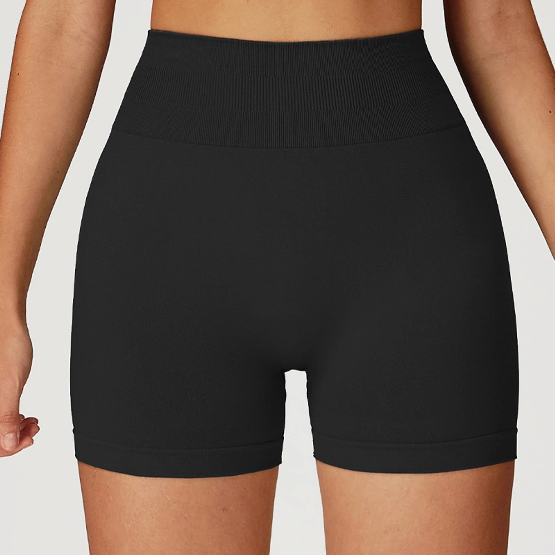 Women's Seamless 5-Piece Spandex/Nylon Yoga Workout Set Sports Bra High Waist Leggings Breathable Shorts Gym Fitness Wear