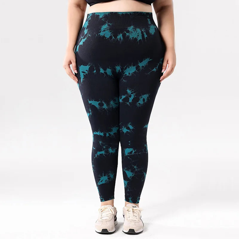 European American Plus-size Yoga Leggings Spandex/Nylon High Quality Yoga Leggings for Women Workout Clothes for Women