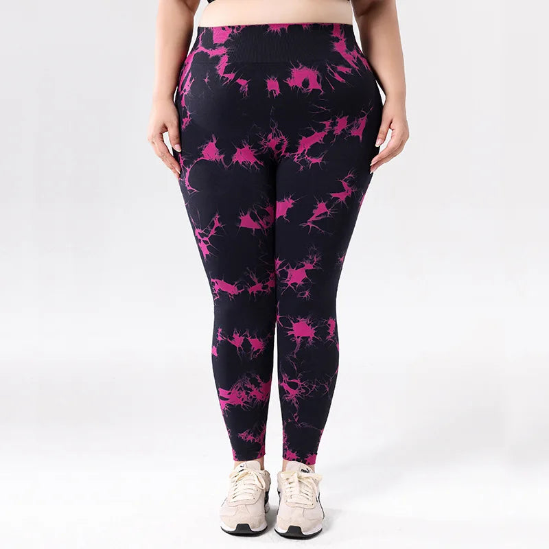 European American Plus-size Yoga Leggings Spandex/Nylon High Quality Yoga Leggings for Women Workout Clothes for Women