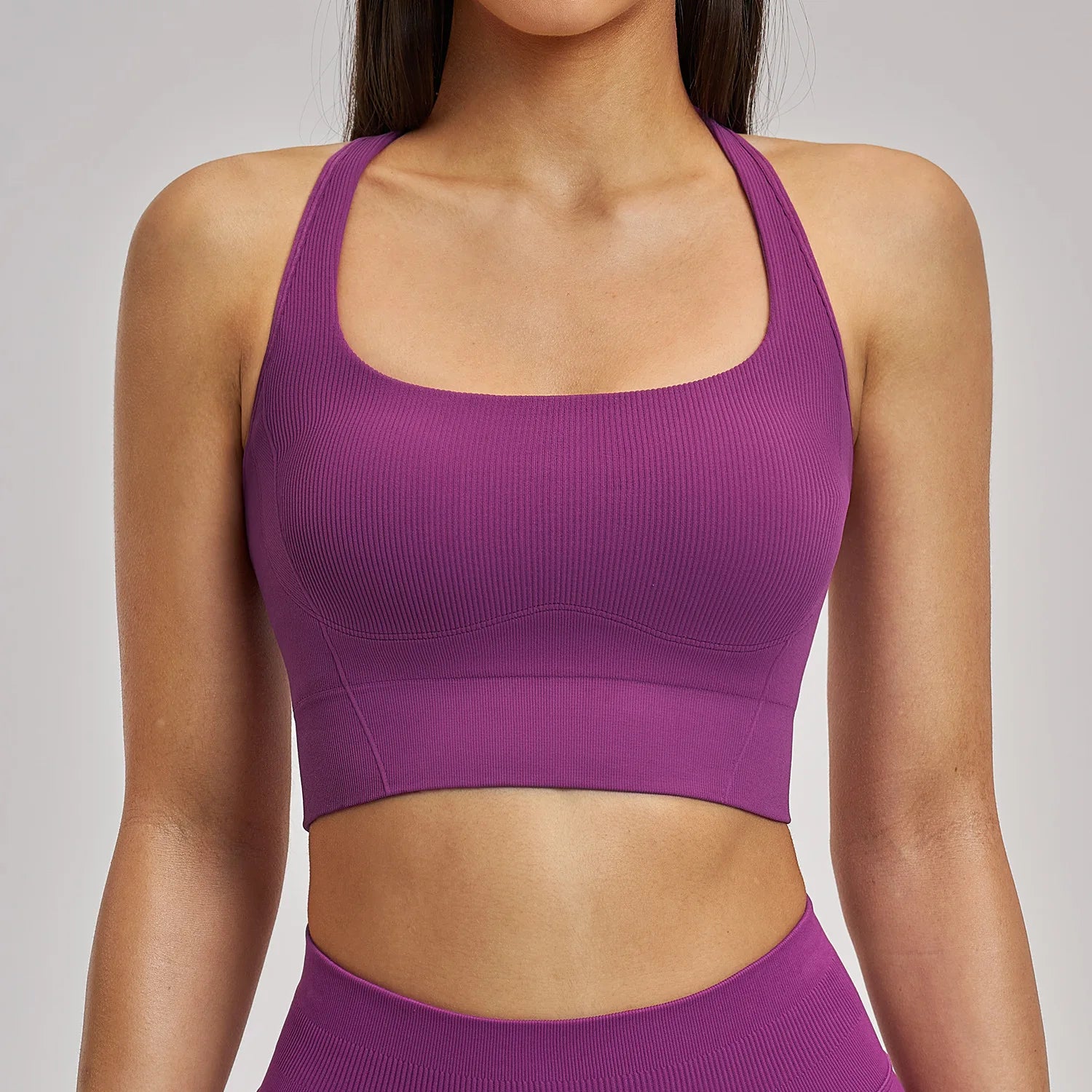 Women's Seamless Solid 5-Piece Yoga Set Breathable High-Waisted Scrunch Workout Leggings Shorts Sportswear Gym Fitness