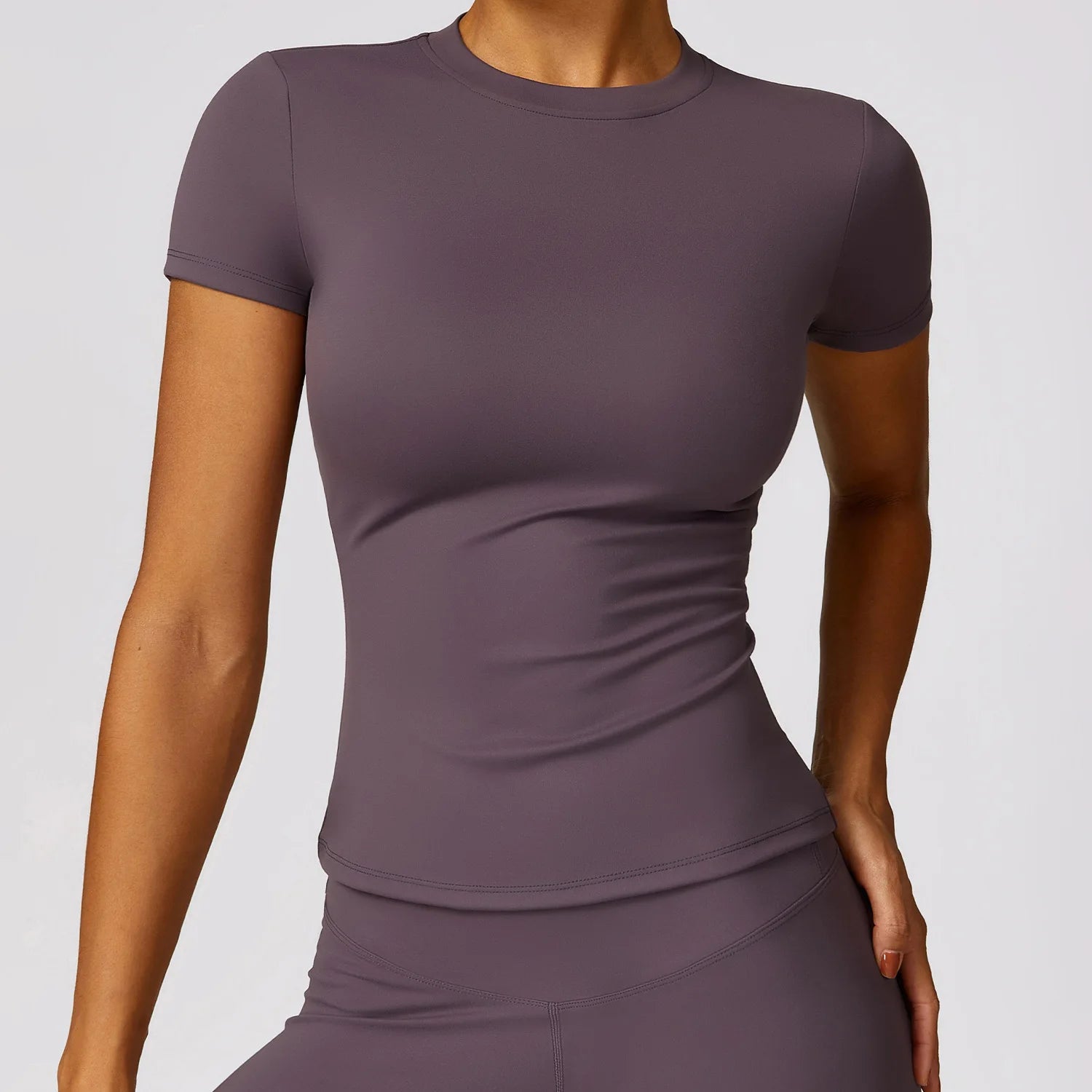 Women's Fashion T-shirt Quick Drying Yoga Wear Short Sleeved Fitness Top Smock Outdoor Running and Jersey Football Custom