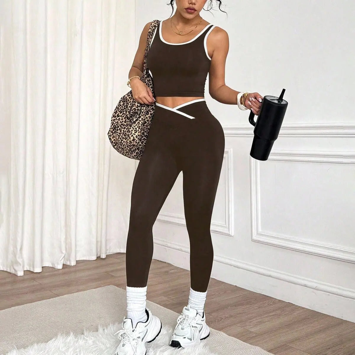 Quick Dry Seamless Nylon Spandex Women Yoga 2-Piece Set Custom High Waist for Butt Lift Sports Bra Leggings Gym Workout