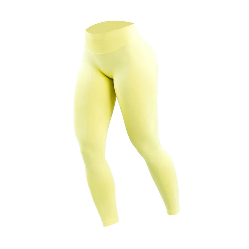 Wholesale Double-sided Danding Solid Seamless High Waisted Women Breathable Fitness Yoga Leggings