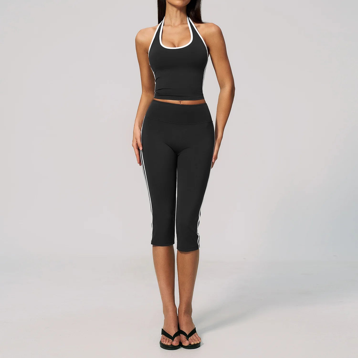 Factory Women's Custom Reversible Activewear Set Seamless Quick Dry Sexy Yoga Leggings Bra Solid Pattern Waist Gym Fitness Wear