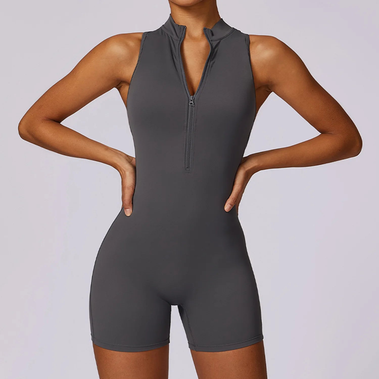Women's Sexy V Back Waist Peach Hip Short Bodysuits Quick Drying Breathable High Quality Yoga Jumpsuits Skin Friendly