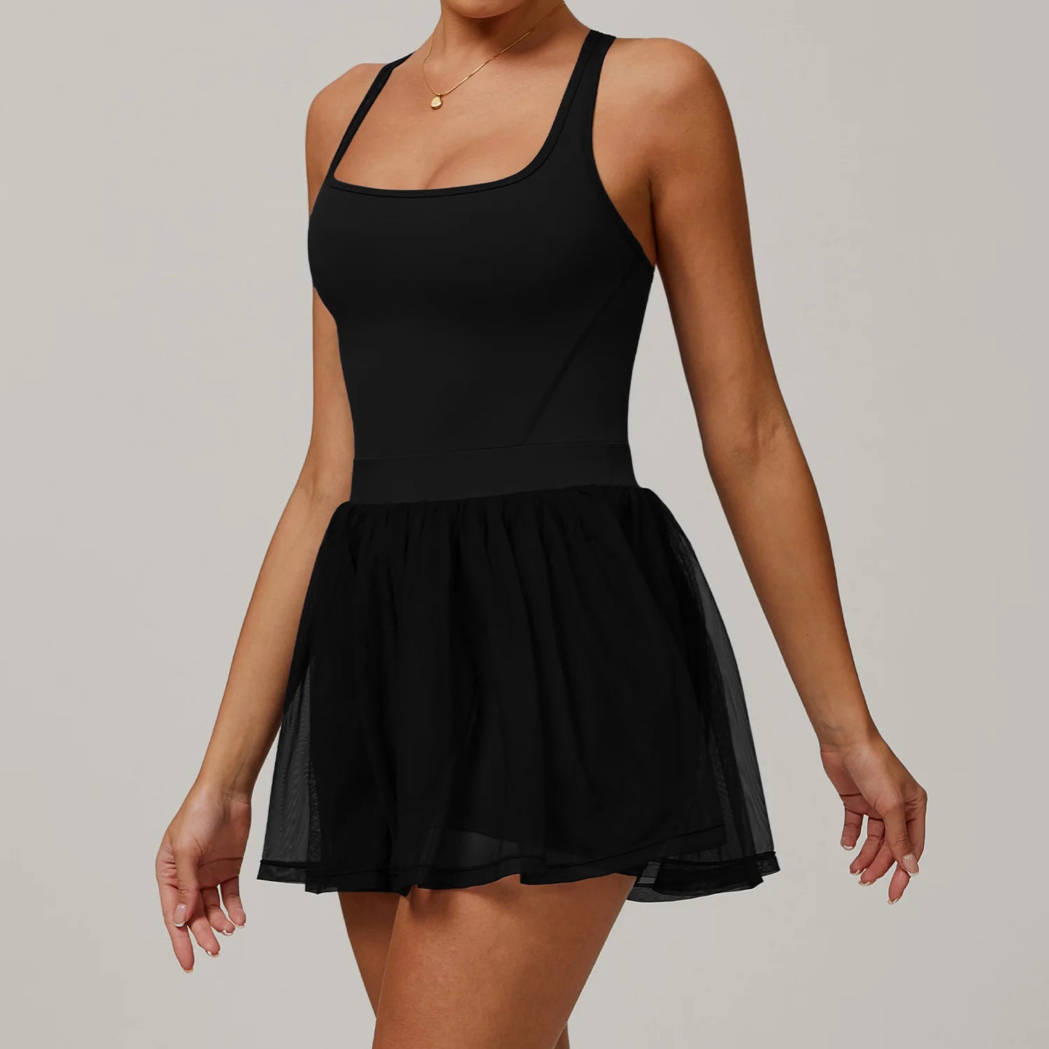 Wholesale Eco Recycled Breathable 2 In 1 Skirt with Pocket short sleeve shirt tshirt women One Piece Tennis