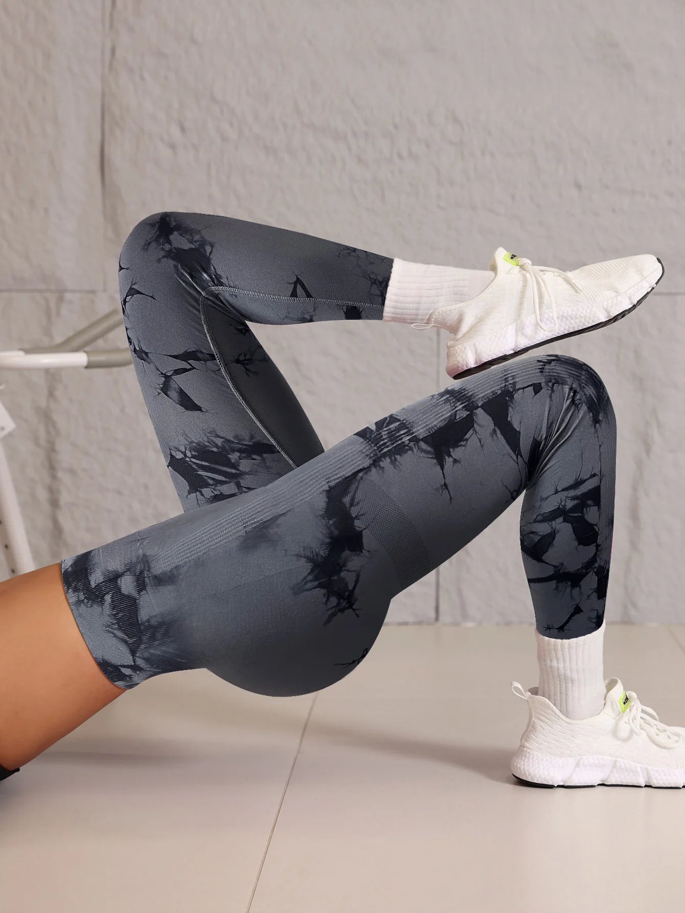 New Tie Dye Seamless High Waisted Workout Gym Fitness Leggings for Women Scrunch Butt Lifting Yoga Gym Athletic Pants