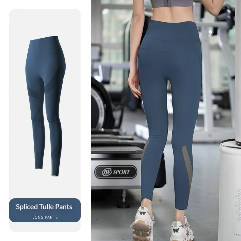 Fashion Design Beauty Back Women Long Sleeve With Thumb Hole Seamless Yoga Sets Yoga Leggings Sets Fashion Sport Fitness Clothes
