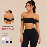 Women 2 Piece Outfit Casual Daily Workout Yoga Set  Off the Shoulder Crop Sports Bra High Waist Seamless Leggings Custom Logo