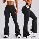 Custom Womens Yoga Wear High Quality Sportswear Flare Leggings Yoga Set Sports Bra Gym Yoga Sets Leggings for Women