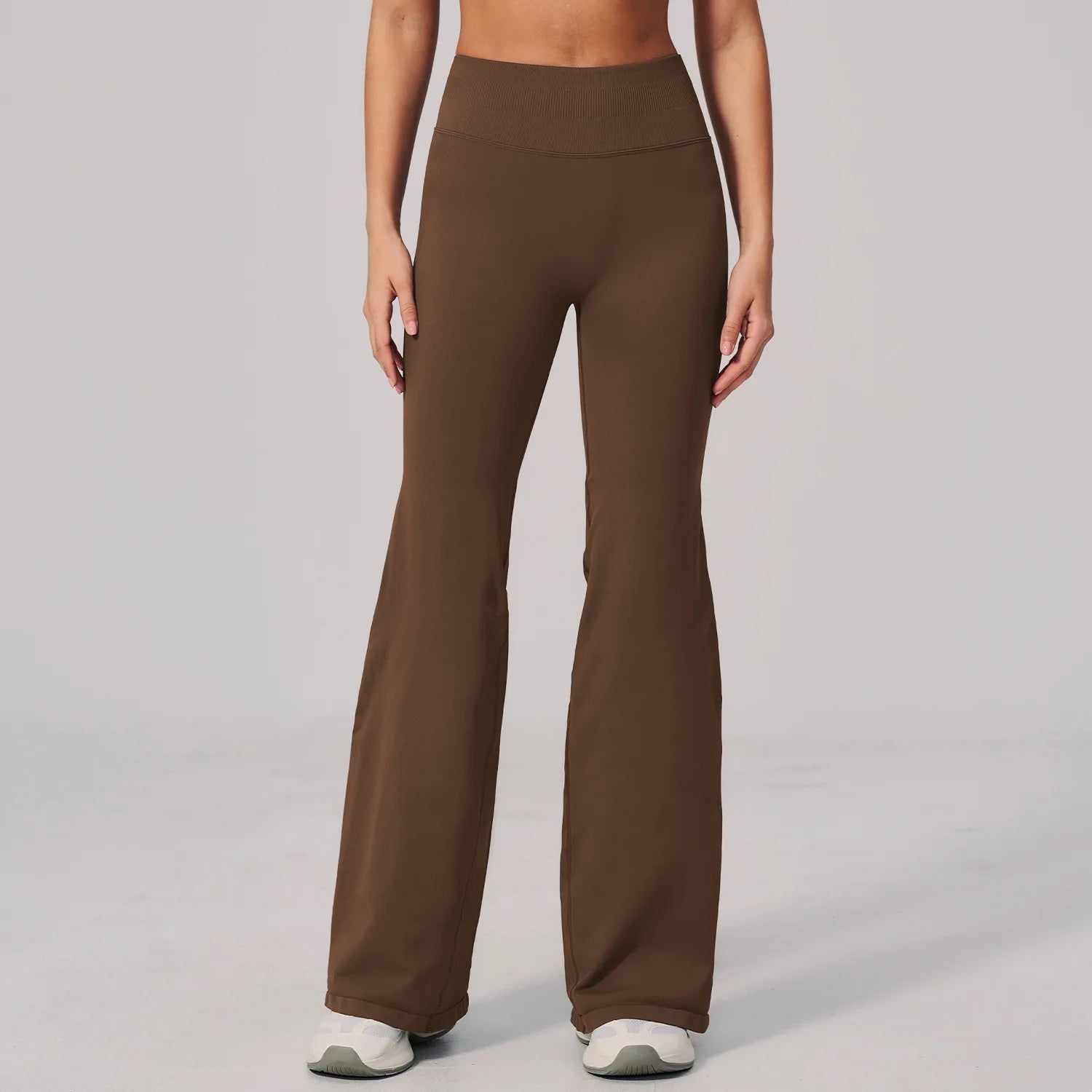 Women's Seamless Comfortable High Waist Tight Sports Pants Color Contrast Naked Feel for Running Fitness Leggings Seamless Pants