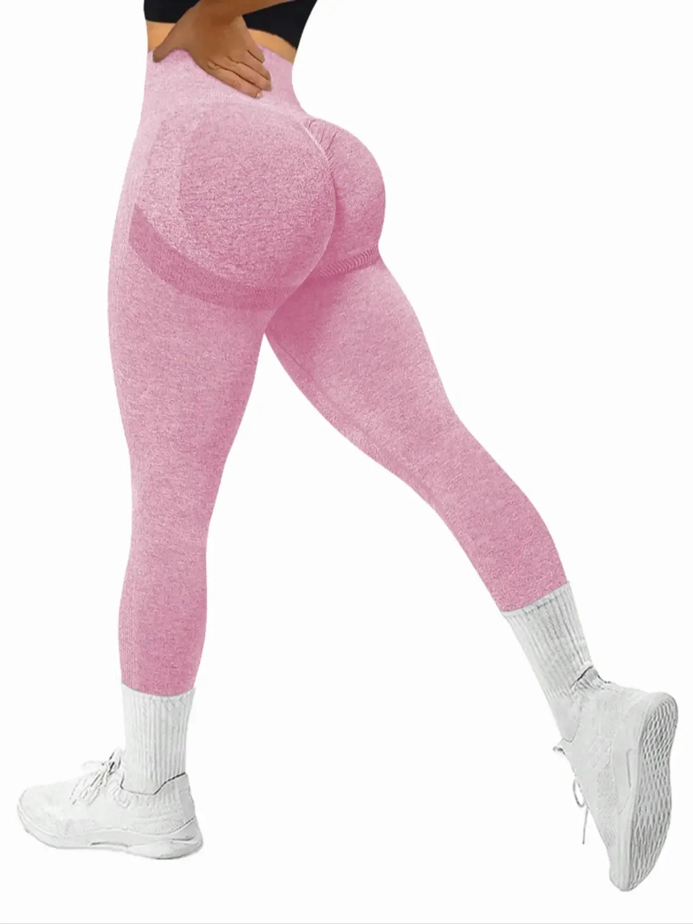 Custom Women High Waist Seamless Leggings Scrunch Butt Booty Lifting Yoga Pants Tummy Control Gym Workout Leggings