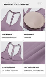 Solid Halter With T Strap Yoga Gym Sets Quick Dry Breathable Top Lightweight Loose Pants Women Summer Sports Outdoor Clothing