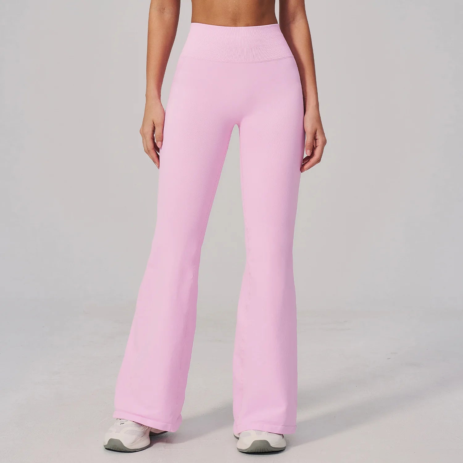 Women's Seamless Comfortable High Waist Tight Sports Pants Color Contrast Naked Feel for Running Fitness Leggings Seamless Pants
