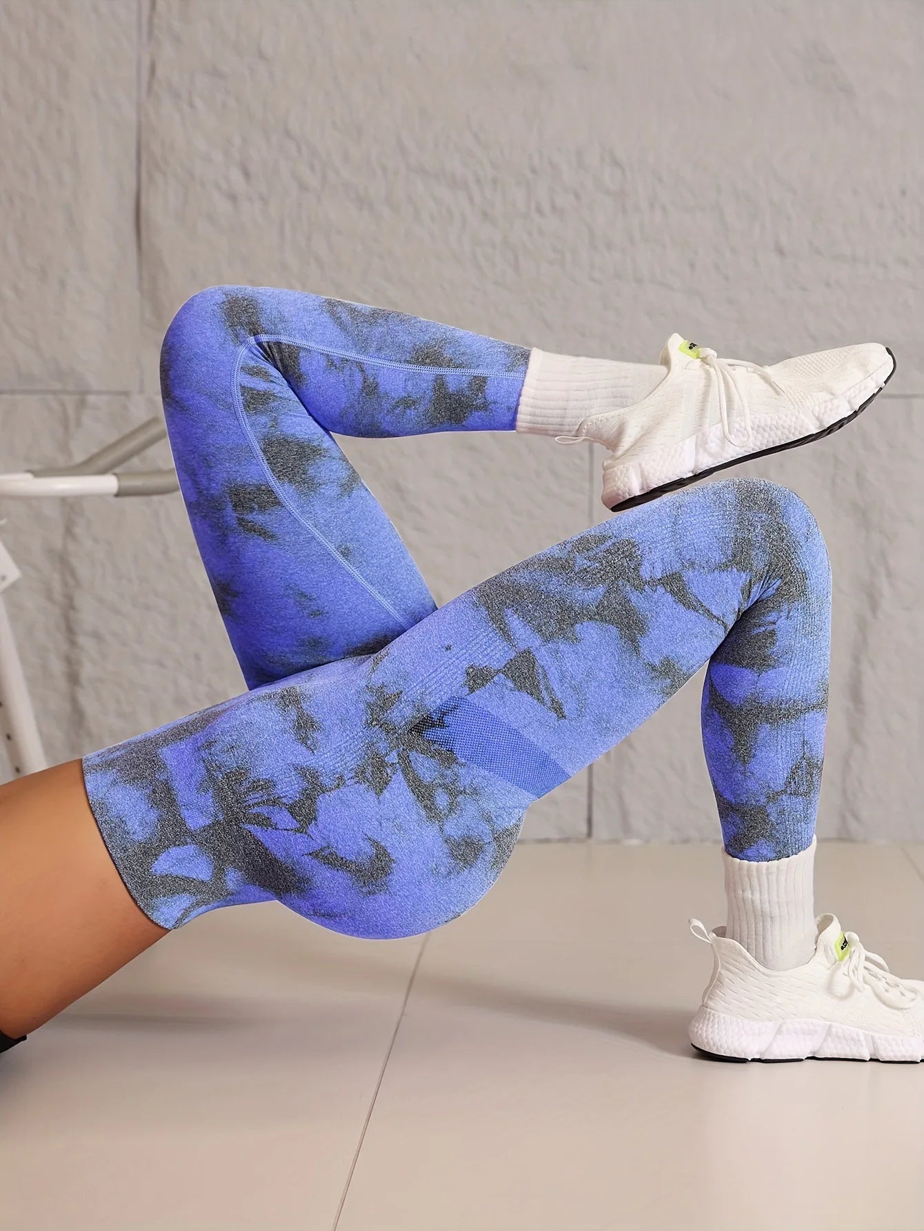 New Tie Dye Seamless High Waisted Workout Gym Fitness Leggings for Women Scrunch Butt Lifting Yoga Gym Athletic Pants