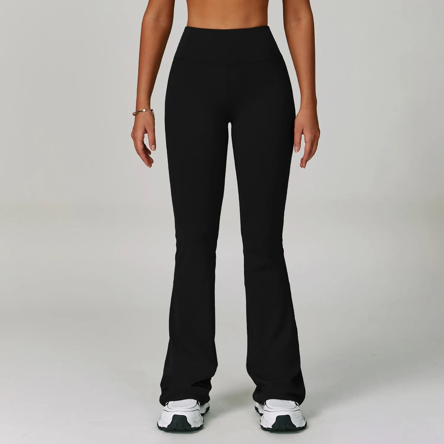 High Stretch Breathable Quick Dry Yoga Set OEM 2-Piece Solid Lightweight  Flared Padded Mid Waist Pilates Gym Active Wear