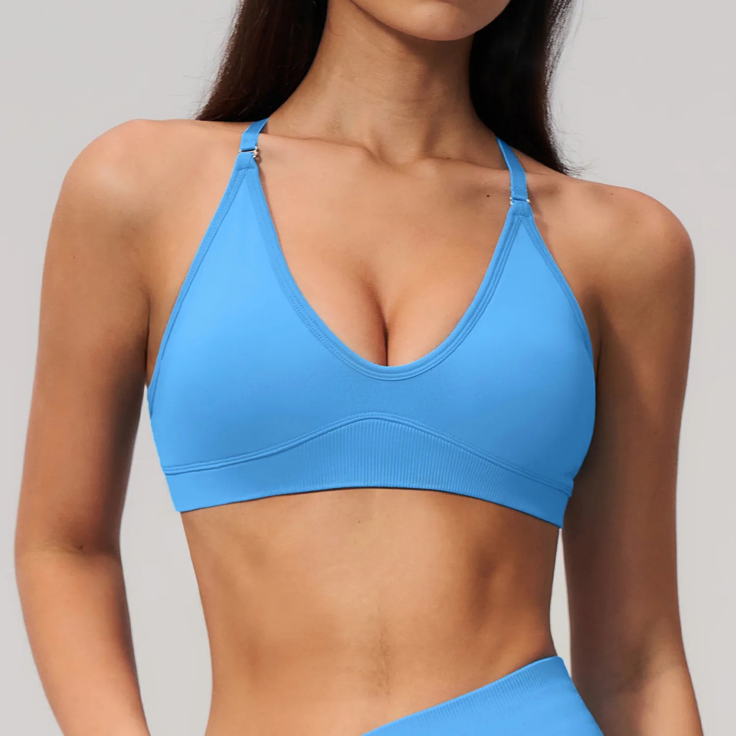 Women's High Support Plus Size Lightweight Breathable Seamless Yoga Fitness Gym Sports Bra Quick Dry Soft Stretchy Compression
