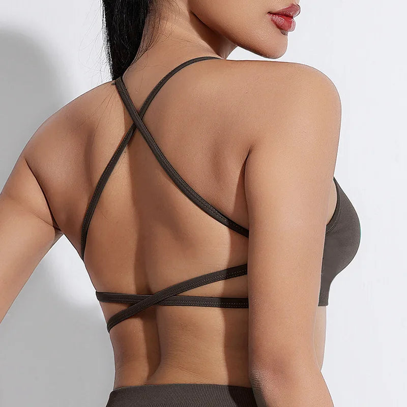 Women's Seamless Workout Tank Top Sports Bra New Arrival Wholesale Custom Logo Best Fitted Compression Yoga Bra Breathable