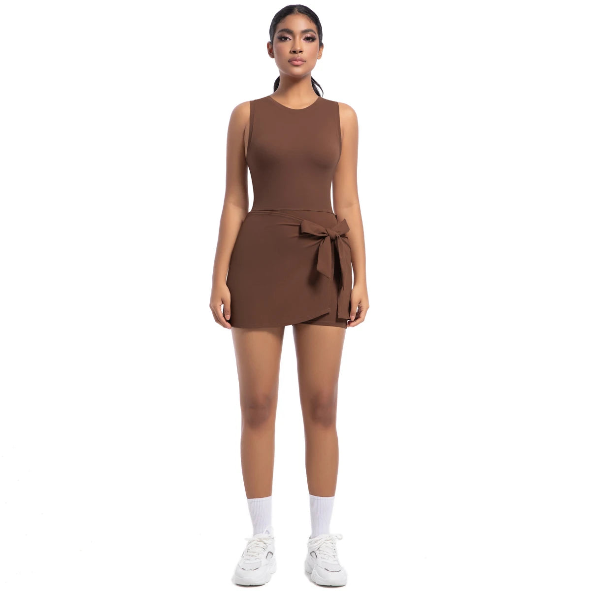 Plus Size Breathable Women's Dresses Wholesale High Stretch Custom Logo Women Fitness Sportswear Short Sleeve