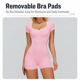 High Quality Women's Hollow Out Back Yoga Jumpsuit Bodysuit - Contrast Color Naked Feel Yoga Fitness Sports Wear for Running Gym