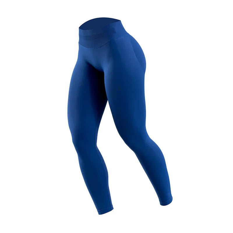 Wholesale Double-sided Danding Solid Seamless High Waisted Women Breathable Fitness Yoga Leggings
