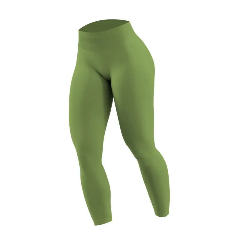 Wholesale Double-sided Danding Solid Seamless High Waisted Women Breathable Fitness Yoga Leggings