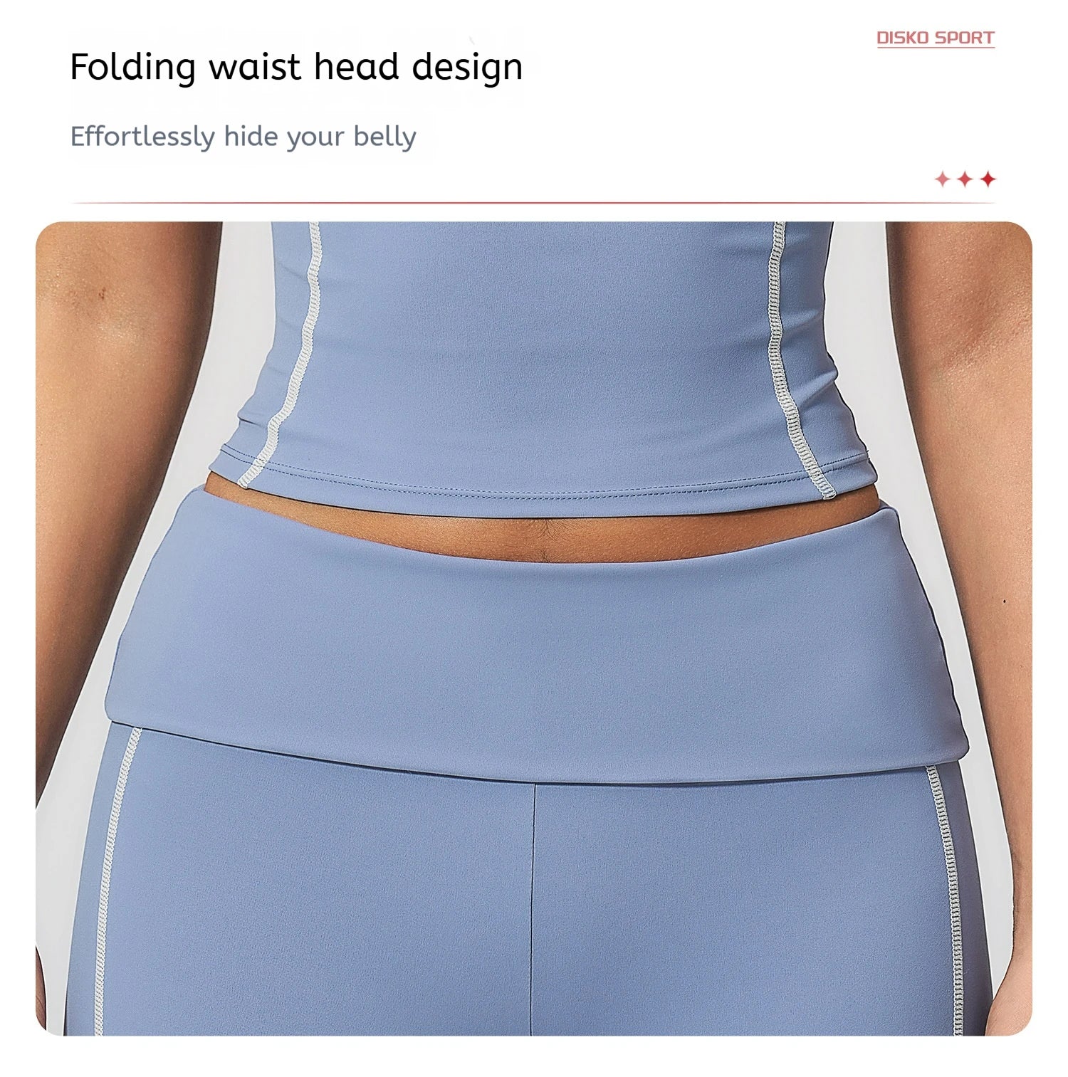 Hanging Neck Crew Neck Flipping Waist Slimming Solid Breathable Four-Way Stretch High Waist Yoga Shorts Suit Set