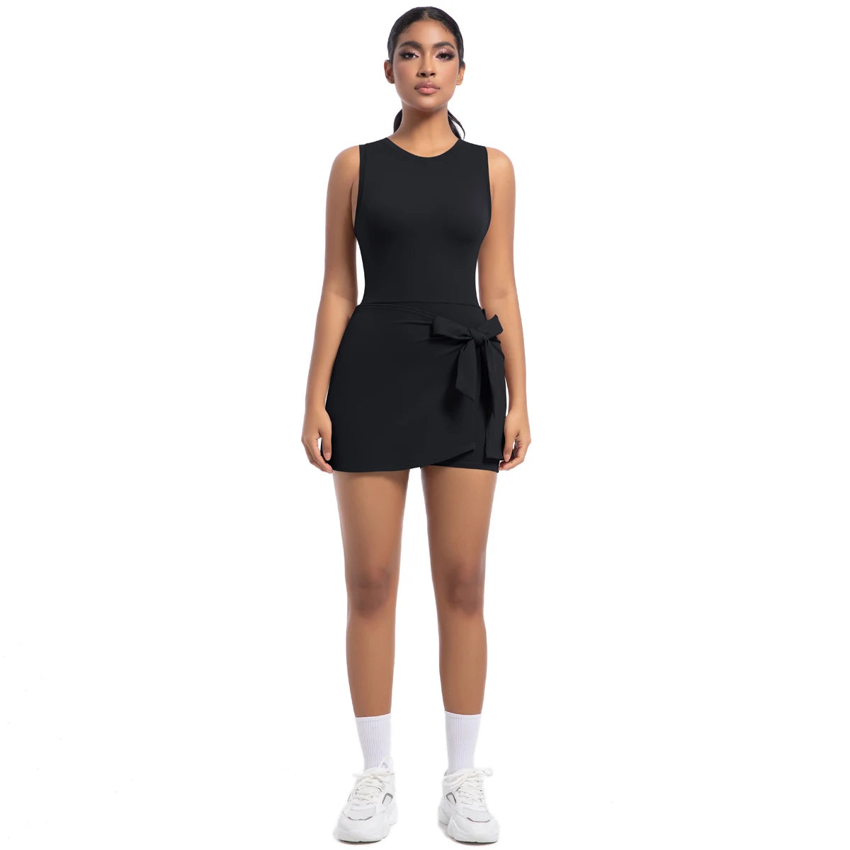 Plus Size Breathable Women's Dresses Wholesale High Stretch Custom Logo Women Fitness Sportswear Short Sleeve